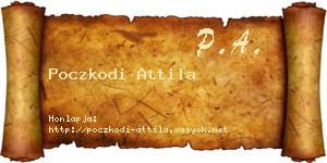 Poczkodi Attila névjegykártya